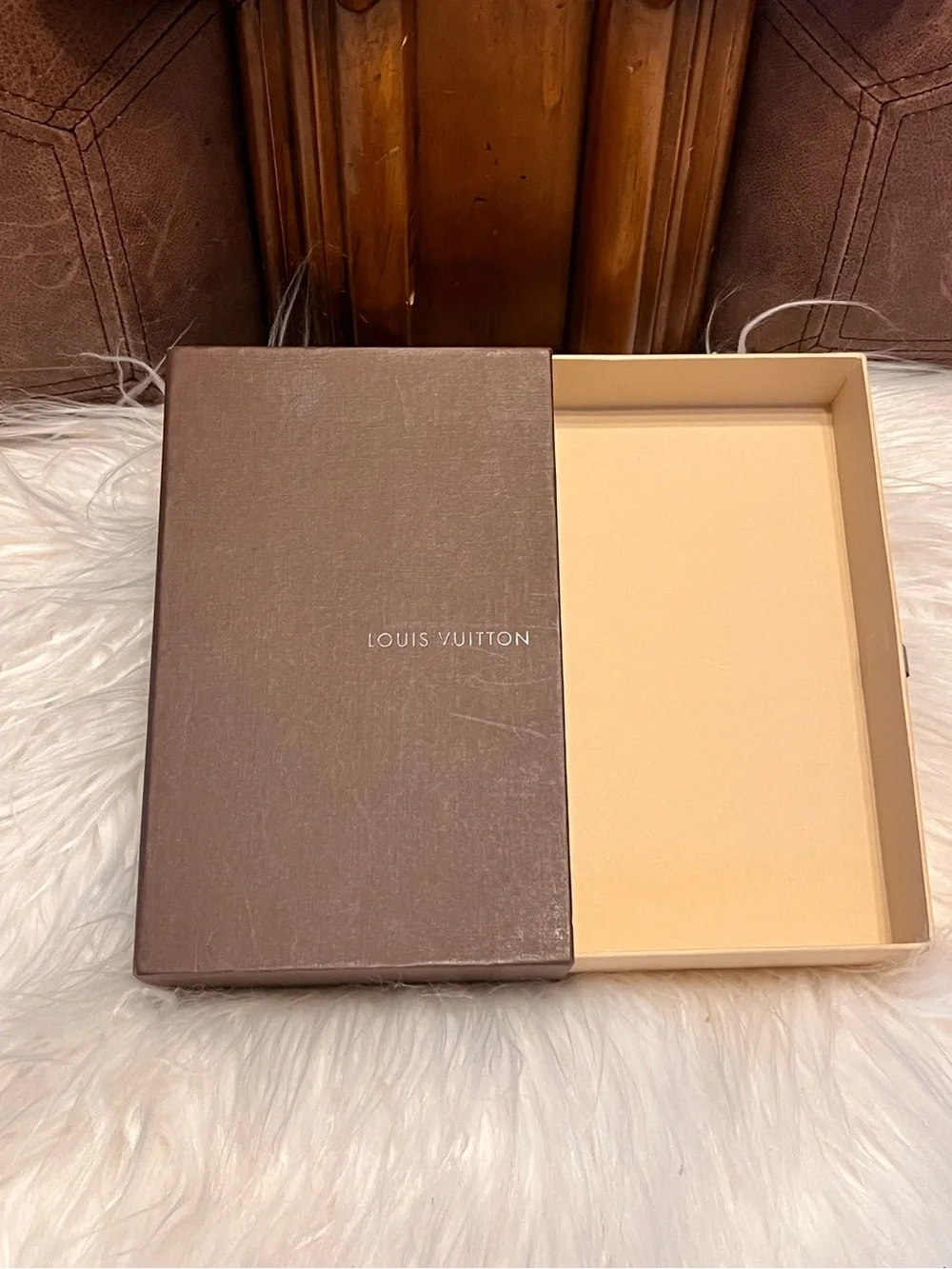 Louis Vuitton Brown Presentation Box with Subtle Logo
